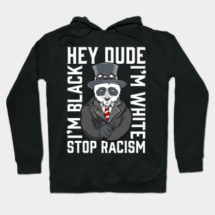 Stop Racism Panda 86 45 Hoodie